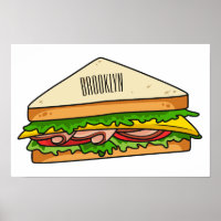 Sandwich cartoon illustration