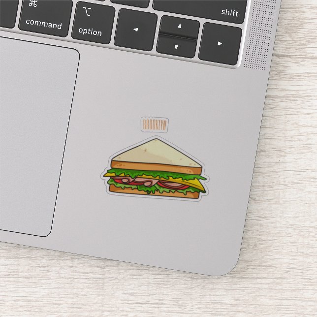 Sandwich cartoon illustration sticker (Detail)