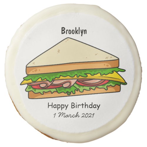 Sandwich cartoon illustration sugar cookie