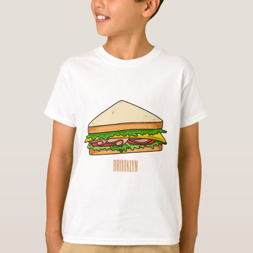 Sandwich cartoon illustration  T_Shirt