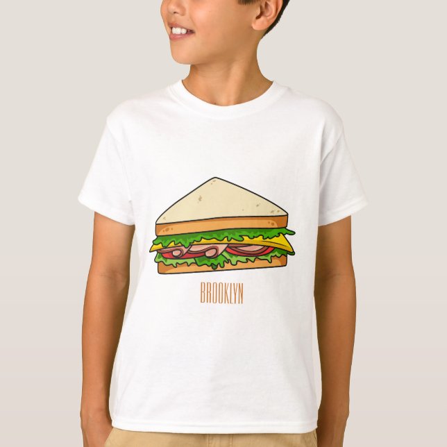 Sandwich cartoon illustration  T-Shirt (Front)
