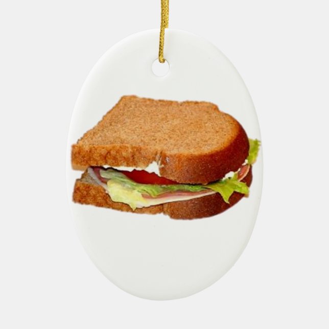 Sandwich Ceramic Ornament (Front)