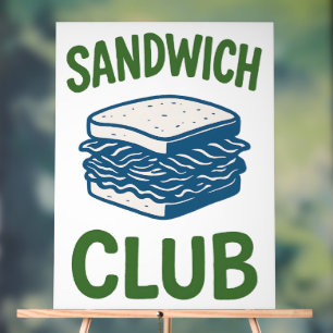 Sandwich Club Acrylic Sign