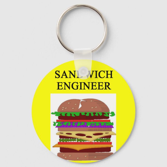SANDWICH engineer joke Keychain (Front)