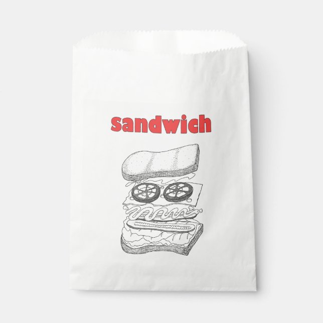 Sandwich Favor Bag (Front)