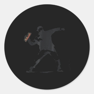 Sandwich Guy, Sandwich Thrower Guy  Classic Round Sticker