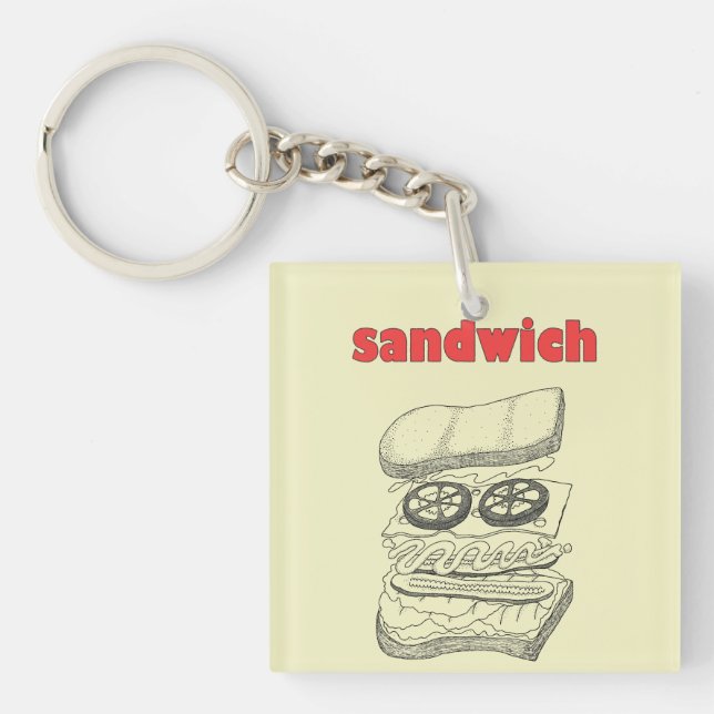 Sandwich Keychain (Front)