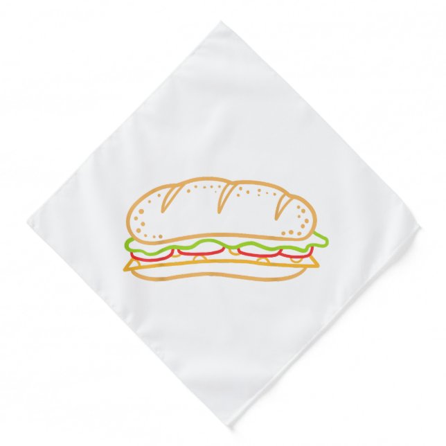 Sandwich Lining Bandana (Front)