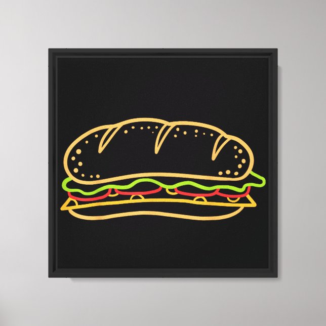 Sandwich Lining Canvas Print (Front)