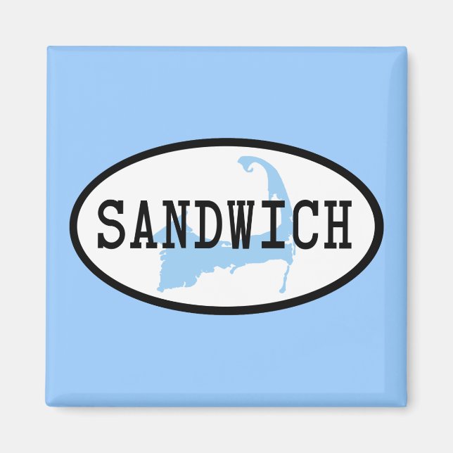 Sandwich, MA Cape Cod Magnet (Front)