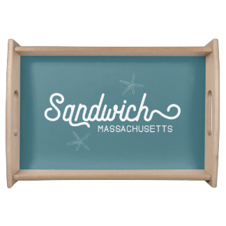 Sandwich Massachusetts Nautical Serving Tray