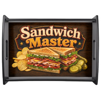 Sandwich Master, Deli Platter & Lunch Serving Tray