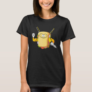 Sandwich Ninja Sandwiches Warrior Japanese Raglan  T-Shirt