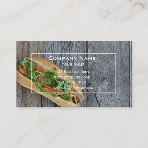 Sandwich Shop Business Card