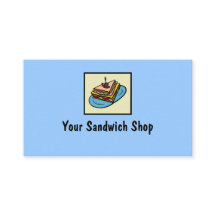 Sandwich shop customizable business cards