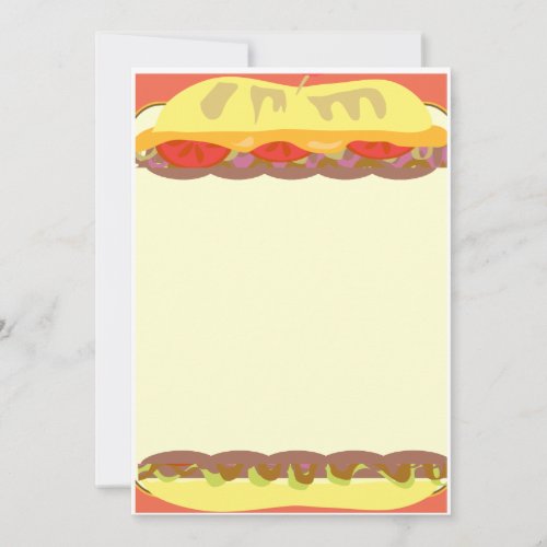 Sandwich Stationery Note Card