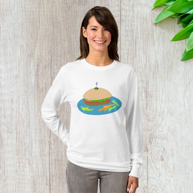 Sandwich with Veggie Sides Fun Food  T-Shirt (Creator Uploaded)