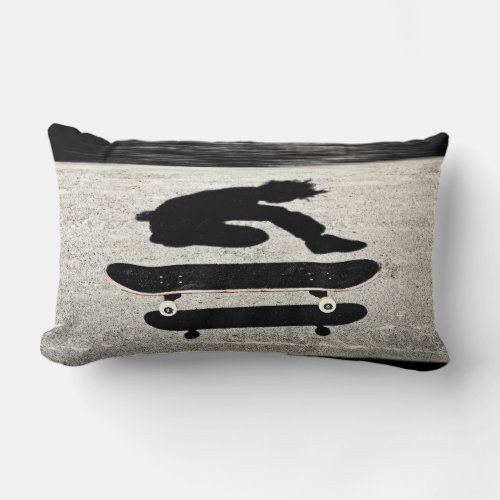 sandwiched skateboard lumbar pillow