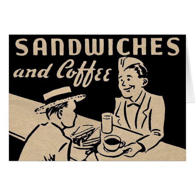 Sandwiches and Coffee Cards (Front Horizontal)