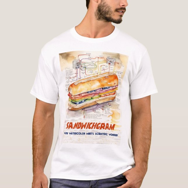 Sandwichgram - Diagram of the Perfect Sandwich T-Shirt (Front)