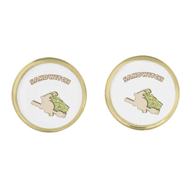 Sandwitch Cufflinks (Front)
