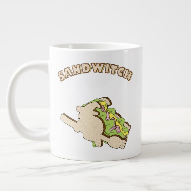 Sandwitch Giant Coffee Mug (Left)