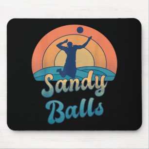 Sandy Balls for a Beach Volleyball Player  Mouse Pad