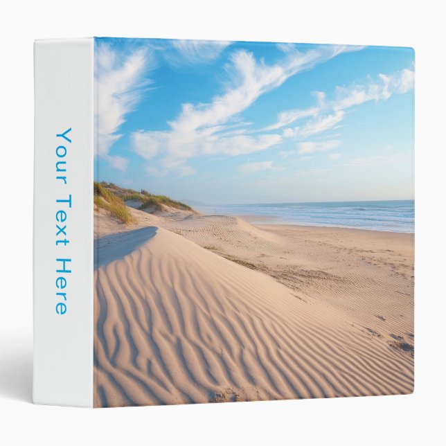 Sandy Beach 3 Ring Binder (Front/Spine)
