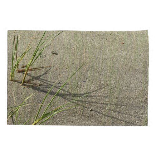 Sandy Beach and Fragile Reeds Pillow Case