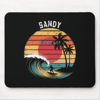 Sandy Beach Hawaii Beach Surfing  Mouse Pad