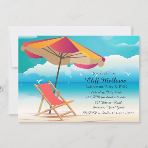 Sandy Beach Invitation