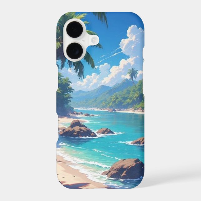 Sandy Beach Iphone Case (Back)