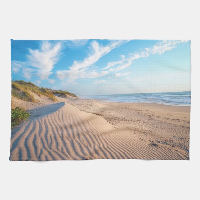 Sandy Beach Kitchen Towel (Horizontal)