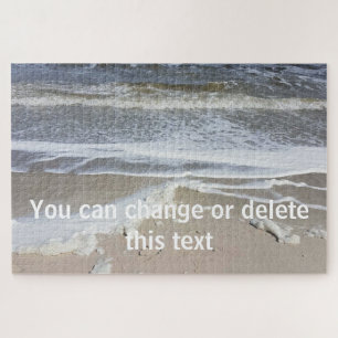 Sandy Beach Life Ocean Waves Sea Photography Jigsaw Puzzle
