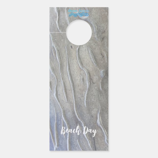 Sandy Beach personalized Door Hanger (Front)