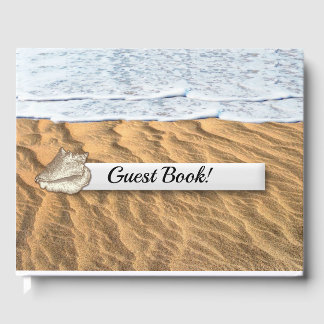 Sandy Beach Personalized Guest Book
