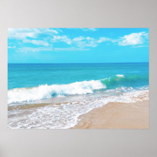 Sandy beach poster