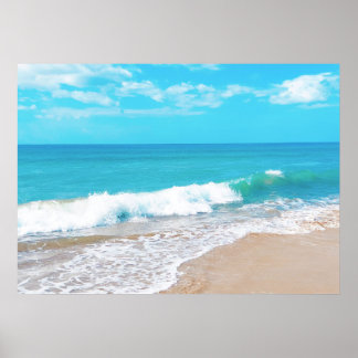 Sandy beach poster
