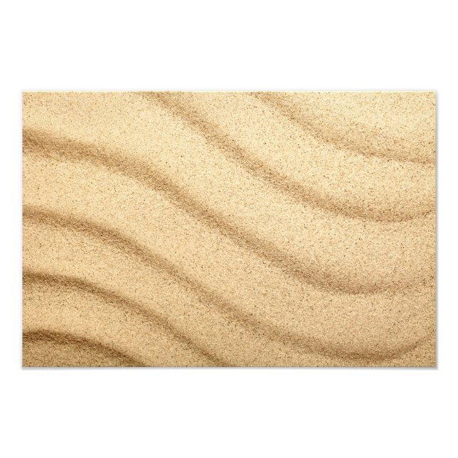 Sandy Beach. Sand Texture For Background Photo Print (Front)