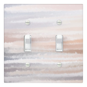 Sandy Beach Summer Tan Abstract Watercolor Light Switch Cover