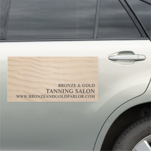 Sandy Beach Tanning Salon Car Magnet