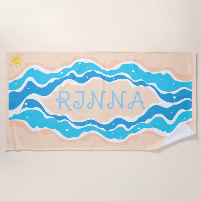 SANDY Beach Towel (Front)