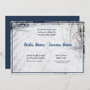 Sandy Beach Updated 2 Wedding Invitation