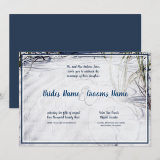 Sandy Beach Updated 2 Wedding Invitation