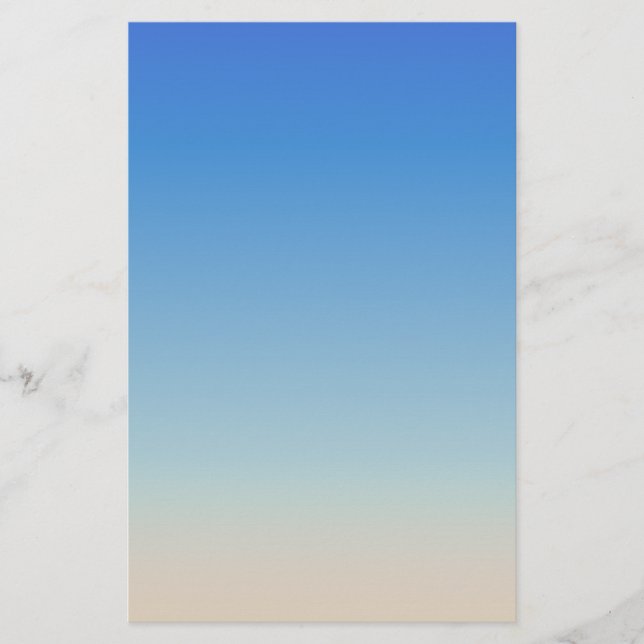 Sandy beach  watercolor stationery (Front)