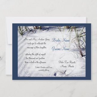 Sandy Beach Wedding Invitation