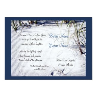 Sandy Beach Wedding Invitation