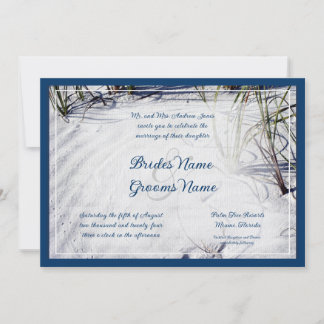 Sandy Beach Wedding Invitation