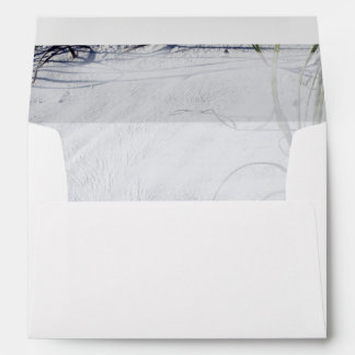 Sandy Beach Wedding Invitation Envelope