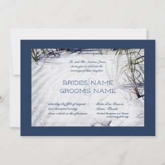 Sandy Beach Wedding Revisited Invitation